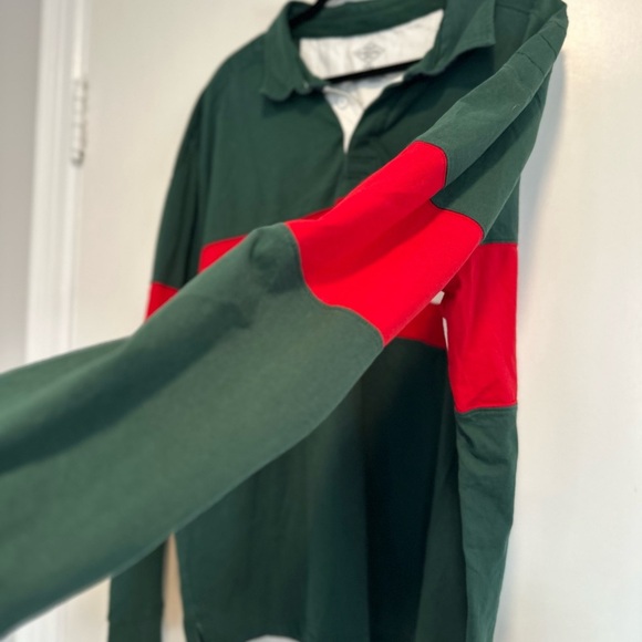 St. John’s Bay Sz: XXL Long Sleeve Rugby Colorblock Striped Multicolor Polo Top. - Picture 9 of 11